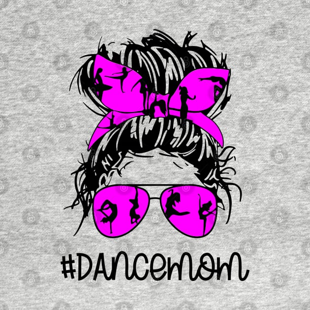 Dance Mom Mussy Bun Mom Life Skull by Daimon